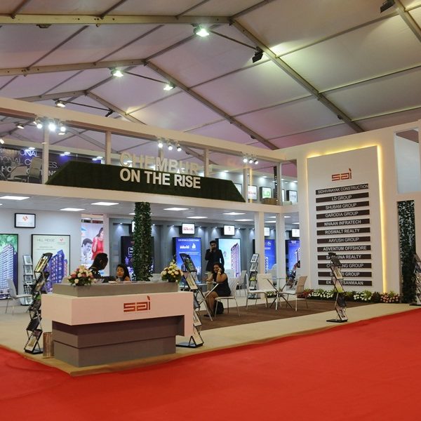 Two story exhibition stand sai by woodpeckersglobal