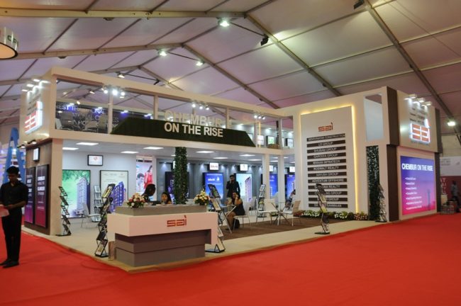 Two story exhibition stand sai by woodpeckersglobal