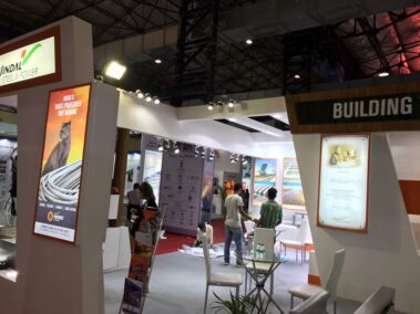 Elegant Exhibition stall design by woodpeckersglobal