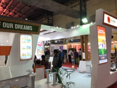 Elegant Exhibition stall design by woodpeckersglobal