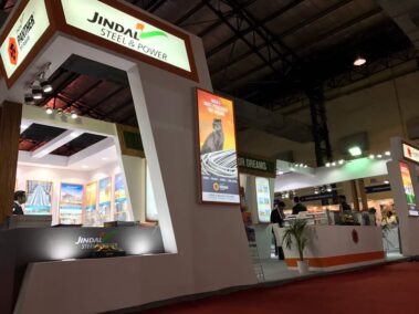 Elegant Exhibition stall design by woodpeckersglobal