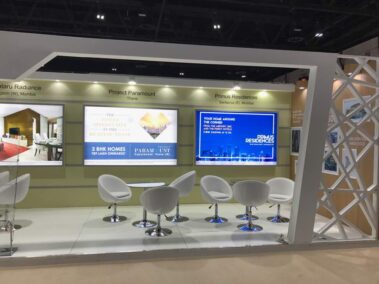 Small & Innovative custom exhibition stall design