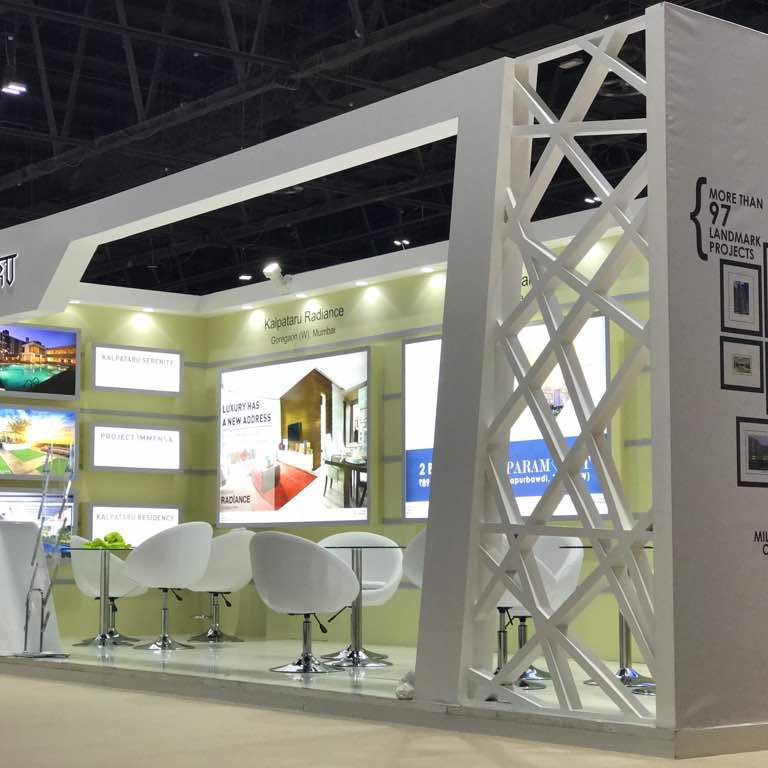 Small & Innovative custom exhibition stall design
