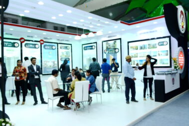 Exhibition booth designed by WoodpeckersGlobal