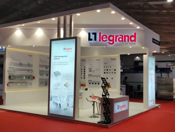 Legrand small exhibition booth for legrand by woodpeckersglobal