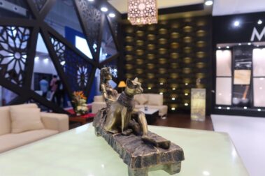 Creative interior of RK marble exhibition stand