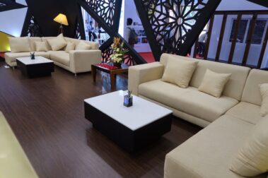 Creative interior of RK marble exhibition stand