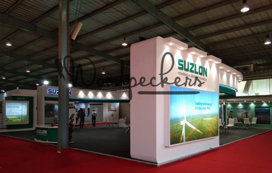 Custom build Large Exihibition stall for Suzlon