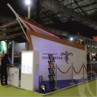 Exhibition stand design in Indonesia for Government of Indonesia by WoodpeckersGlobal