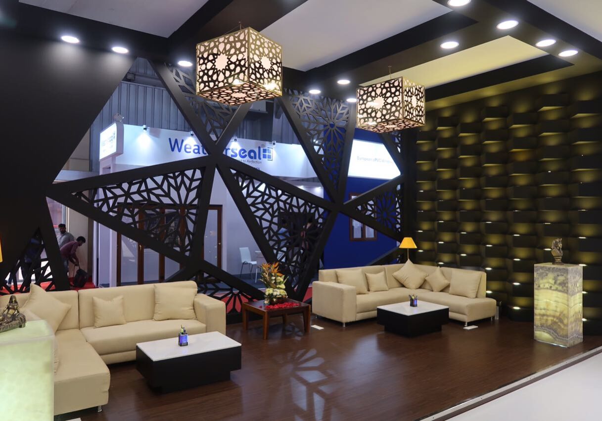 Creative interior of RK marble exhibition stand