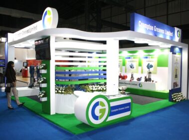 3 sided open exhibition stand