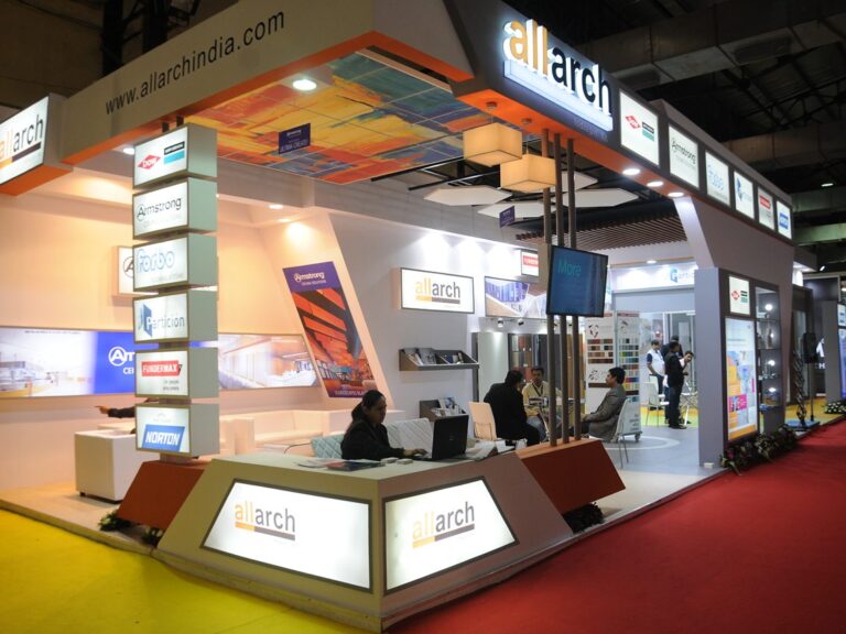 Allarch Allarch Exhibition stall design by WoodpeckersGlobal