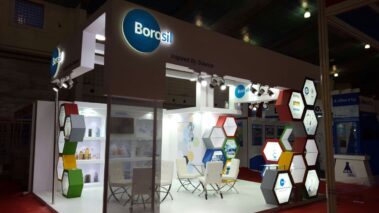 small creative exhibition stall for borosil by woodpeckersglobal