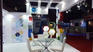 small creative exhibition stall for borosil by woodpeckersglobal