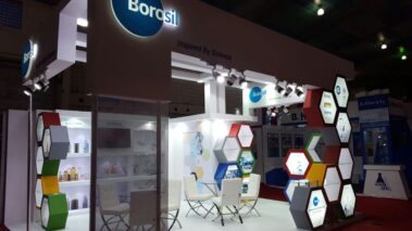 small creative exhibition stall for borosil by woodpeckersglobal