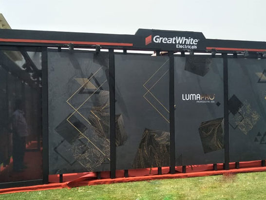 Great White Outdoor Exhibition stand by WoodpeckersGlobal