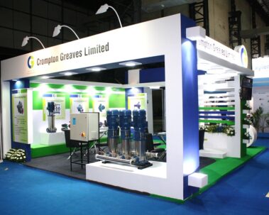 3 sided open exhibition stand