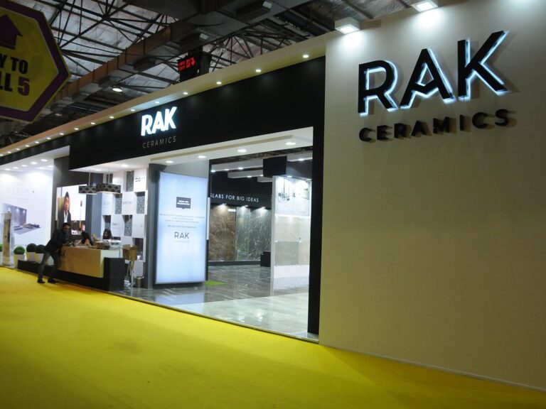RAK Ceramics Exhibion stand Design RAK Ceramics by WoodpeckersGlobal