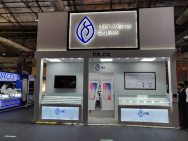 jewellery exhibition stall design, jewelry stall design, IIJS stall design