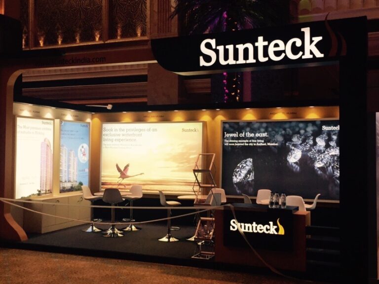 Sunteck exhibition stall in Abu dhabi exhibition stand builders abu dhabi