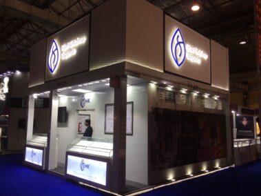 jewellery exhibition stall design, jewelry stall design, IIJS stall design