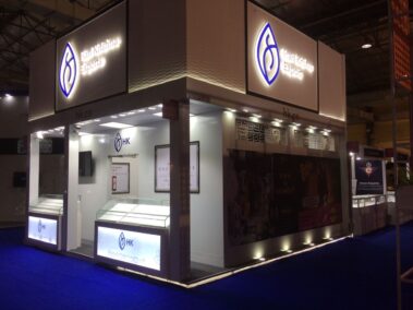 jewellery exhibition stall design, jewelry stall design, IIJS stall design
