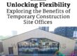 Temporary construction site offices