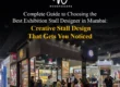 Creative exhibition stall designed by Woodpeckers for Anil & Company at a trade show, featuring custom display shelving, illuminated signage, and an interactive visitor meeting area.